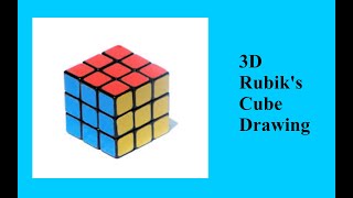 3D Rubick's Cube Drawing