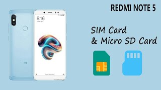 Redmi Note 5 Pro / Note 5 - How to insert Sim card and & Memory Card