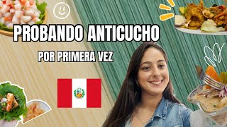 ESPAÑOLA/ ARGENTINO PRUEBA ANTICUCHO POR 1ª VEZ