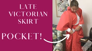 Sewing a Victorian skirt from 1897 WITH A POCKET!