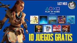 10 JUEGOS GRATIS EN PLAYSTATION + HORIZON ZERO DAWN PLAY AT HOME (Juega en Casa) 2021 |PS4|PS5|