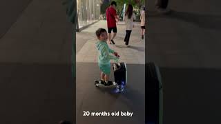 BABY KRISH driving scooter at 20 months old in Vietnam #scooter@KRISHVN #micro