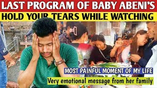 Last program of Baby Abeni || Must Watch