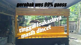 gerobak e wes dadi gaess tinggal cet lokasi nya