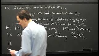 Gregory Moore - Lecture #1 of Minicourse on Physics In Some of The Math Related to Differential