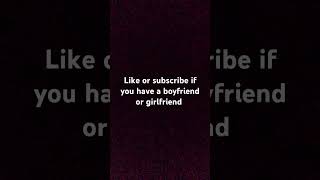 I have a girlfriend