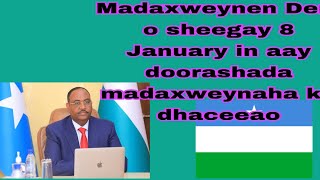 Madaxweyne Deni o sheegay in u diyaar uyahy in doorasha aay dhacdo 8 january