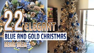 22 Elegant Blue and Gold Christmas Decor Ideas Where Luxury Meets Festivity