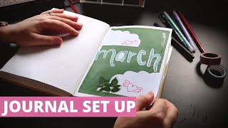 Monthly bullet journal set up ll March 2022 Plan With Me