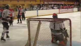 Devils vs Steelers, 9th September 2012. Mac Faulkner scores the first goal