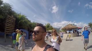 Amazing zip line ride and walking in Labadee vacation