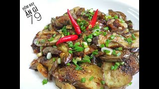 How to make Eggplant cooked with soy sauce - Cách làm Cà tím kho tiêu cực ngon | HNAG79 #29