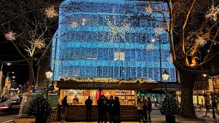 London Christmas Walk 🎅🎄 in Chelsea King’s Road, Sloane Square & Duke of York Square