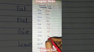 Irregular Verbs /Present Past #english