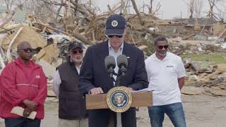 President Joe Biden, in Rolling Fork, Mississippi:"The town of Rolling Stone will be back" #biden