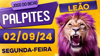 PALPITE DO DIA 02/09/2024 - JOGO DO BICHO 🍀 TODAS AS LOTERIAS 🍀