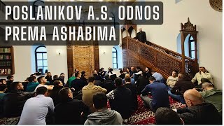 Poslanikov a.s.odnos prema ashabima, Kurra hfz Sabahudin-ef.Jerebičanin