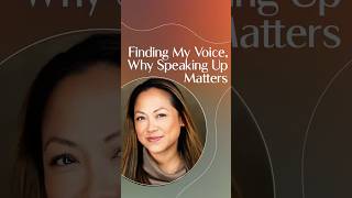 Finding My Voice, Why Speaking Up Matters #MelissaNgGoldner