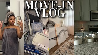 MOVE-IN VLOG | EP. 2: UNPACK MY NEW LUXURY APARTMENT W/ ME + WEEK TWO LIVING WITH MY BF🔐|Shalaya Dae