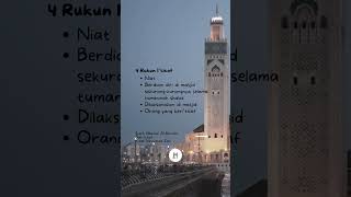 Rukun dan Tata Cara I'tikaf di bulan Ramadhan #hijrah #muhasabah #islam