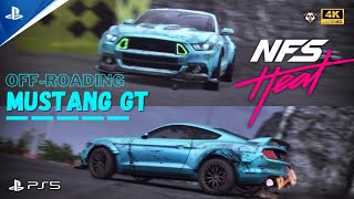 Off-Roading with MUSTANG GT| PS5 4K | NFS HEAT #mustanggt