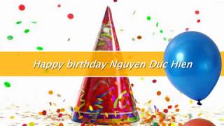 Happy Birthday Nguyen Duc Hien 2017