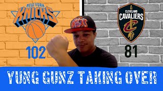 | New York Knicks vs Cleveland Cavs | IQ & RJ COMBINE FOR 49 POINTS | YOUNG GUNZ ARE IN THE BUILDING