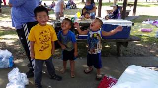 Andrew, Aaron, and Nolan dance competition