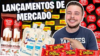 PROVANDO LANÇAMENTOS DE MERCADO - SORVETE KIBON MESCLADINHO / MOÇA MINI NESTLE E CROCANTE DA GAROTO