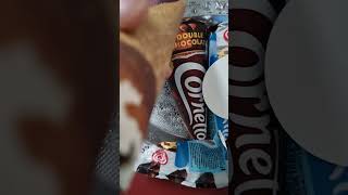 #cornetto #icecream #double #chocolate #vanila#yummy