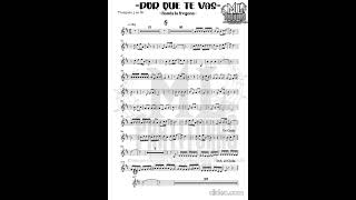 Por que te vas - banda la fregona (partitura)