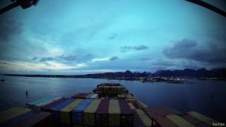 Time-lapse: arrival Port Louis (Mauritius) [4K / UHD]