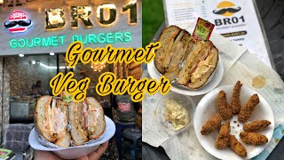 BR01 GOURMET BURGER | Making of Veg Burger | Apple in Burger  #humbiharsehain #shorts #shortvideo