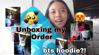 Unboxing My order (BTS Hoodie ang ganda😍) /Andrea Longno