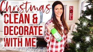 CHRISTMAS CLEAN AND DECORATE WITH ME 2019 | HOW TO DECORATE A SMALL SPACE FOR CHRISTMAS