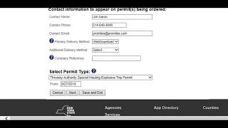 HOOCS Ordering Thruway Permits Tutorial Video