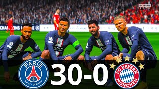 MESSI, RONALDO, MBAPPE, NEYMAR, ALL STARS | PSG 30-0 BAYERN