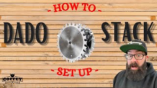 HOW TO SET UP A DADO STACK ON YOUR TABLE SAW #shorts