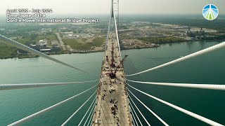 Time-Lapse of the Gordie Howe International Bridge project | April 2022 to July 2024