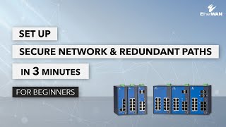 3 minute challenge – Set up a secure network with redundant paths