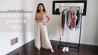 EASY, CUTE AND COMFY OUTFITS FOR QUARANTINE 2021 | CUTE INDOOR OUTFITS | Nathalee Pauline