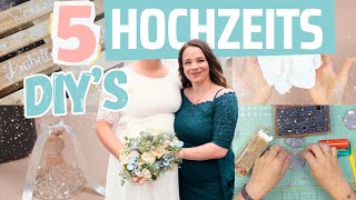 Top 5 Hochzeits-DIYs, die du haben MUSST! Von Platzkarten bis hin zu Paletten-Deko! 💍✨