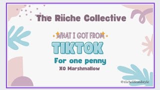 What I got from XO Marshmallow on TikTok for One Penny!