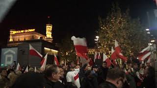 Marsz Wielkiej Polski Niepodległej - Wrocław 11.11.2018 r.  cz.3 "Wspomnienie Bohaterów"