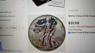 W.I.Y.P ( Seeing the beauty in a painted 2000 American Silver Eagle )