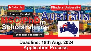 Flinders University Postgraduate Research Scholarship in Australia 2024 | Fully Funded