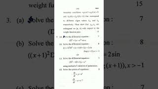 M.Sc Ist Sem. DIFFERENTIAL & INTEGRAL EQUATIONS #maths #msc #mscmaths #differentialequations #suksn