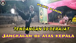 Tendangan 90 derajat Putri Pandu. ||..