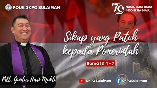 Ibadah Live Streaming | Minggu 11 Agustus 2024 | POUK GKPO Sulaiman |