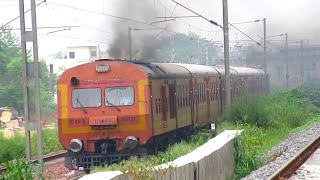 RARE Captures: Diesel DEMU train Hard Smoke Eruption from both Sides! MEMU + ALCOs + Electric Trains